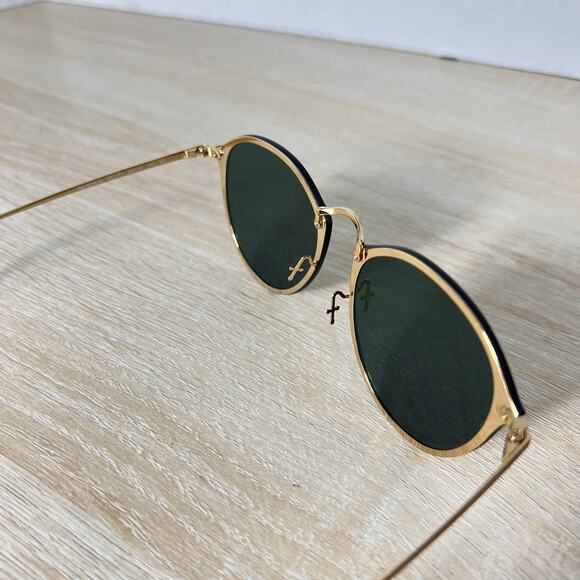 Ray-Ban RB3574-N 001/71 Sunglasses Gold Green Lenses 59-14-145 READ DESC Italy